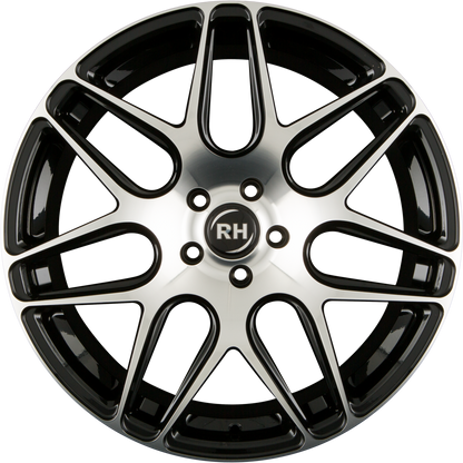 RH Alurad RB11 Schwarz Voll Poliert Alufelge 9x21 Zoll ET50 LK 5x112 ML72.6