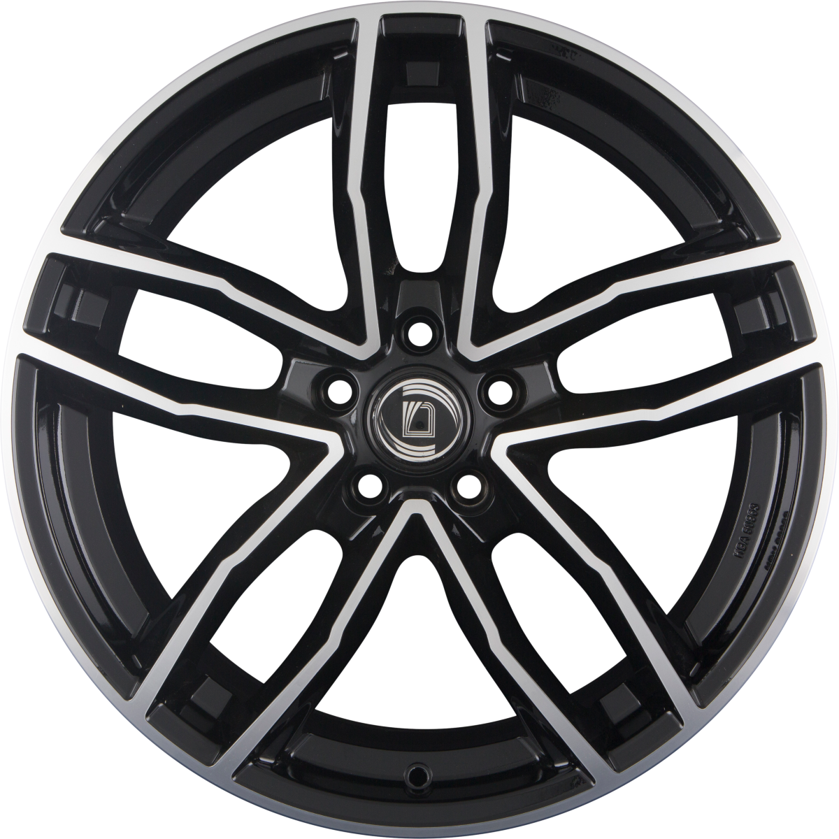 Diewe Wheels Alito NERO S MACHINED - Schwarz Glanz Frontpoliert Alufelge 9x20 Zoll ET25 LK 5x112 ML66.6 – Bild 3
