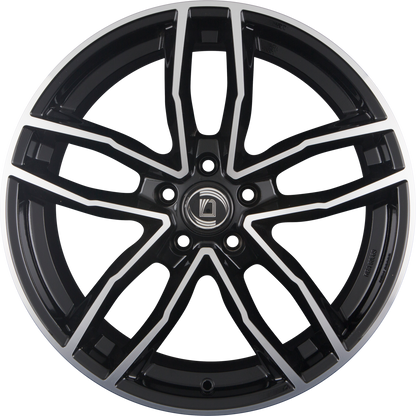 Diewe Wheels Alito NERO S MACHINED - Schwarz Glanz Frontpoliert Alufelge 9x20 Zoll ET25 LK 5x112 ML66.6 – Bild 3