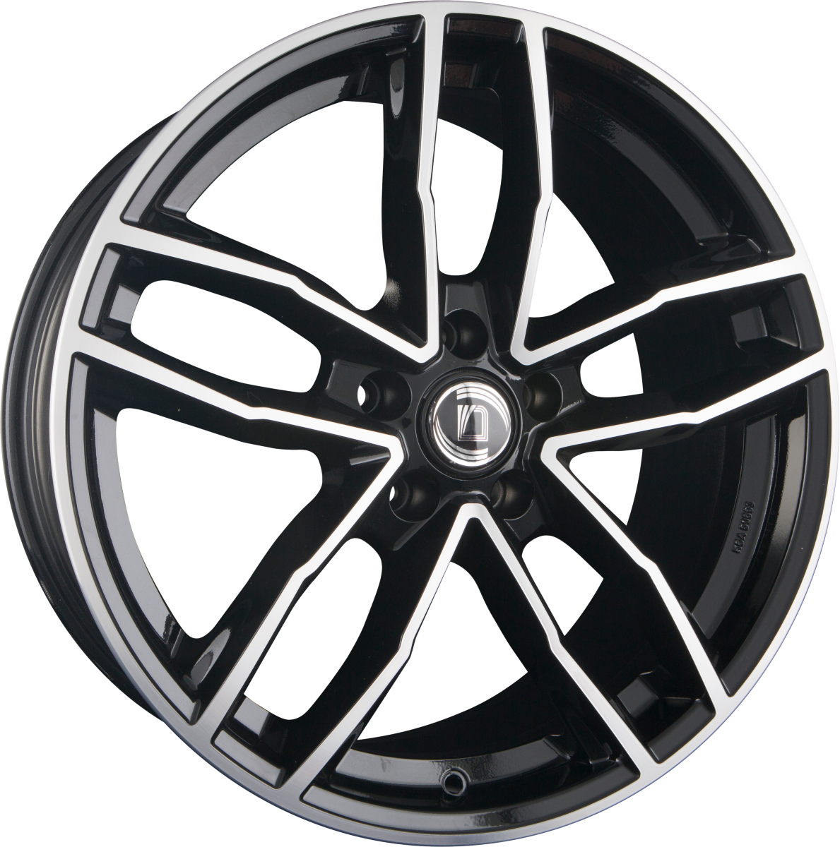 Diewe Wheels Alito NERO S MACHINED - Schwarz Glanz Frontpoliert Alufelge 9x20 Zoll ET25 LK 5x112 ML66.6 – Bild 4