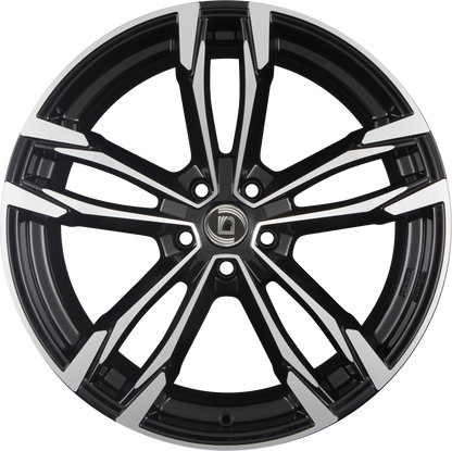 Diewe Wheels Avio NERO S MACHINED - Schwarz Glanz Frontpoliert Alufelge 9x20 Zoll ET25 LK 5x112 ML66.6 – Bild 3