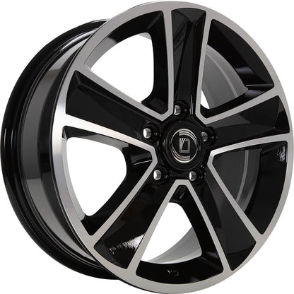 Arcasting Mammut nero machined 7x16 ET42 - LK5/108 ML65.1