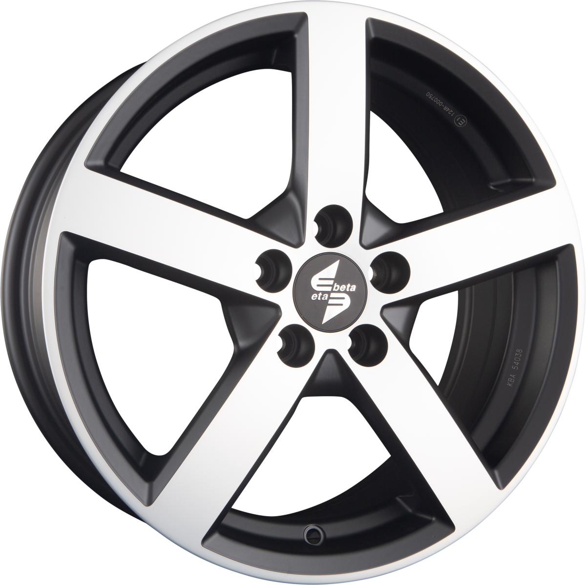 Etabeta Eros Black Matt Full Polished Alufelge 8x18 Zoll ET30 LK 5x112 ML66.6 – Bild 2