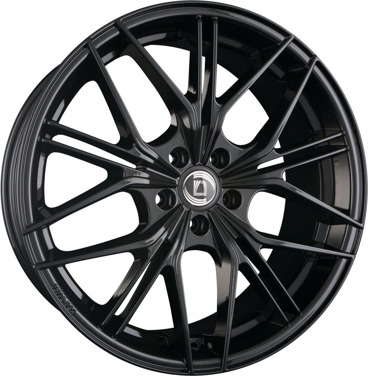Diewe Brenta NERO S - Schwarz Glanz Alufelge 9.5x22 Zoll ET42 LK 5x112 ML57.1 – Bild 2