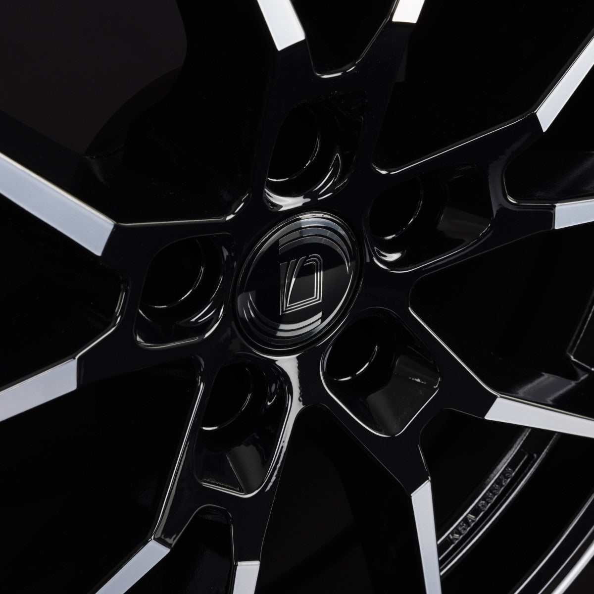 Diewe Wheels Alla NERO S MACHINED - Schwarz Glanz Frontpoliert Alufelge 9x19 Zoll ET40 LK 5x112 ML66.6 – Bild 5