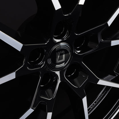Diewe Wheels Alla NERO S MACHINED - Schwarz Glanz Frontpoliert Alufelge 9x19 Zoll ET40 LK 5x112 ML66.6 – Bild 5