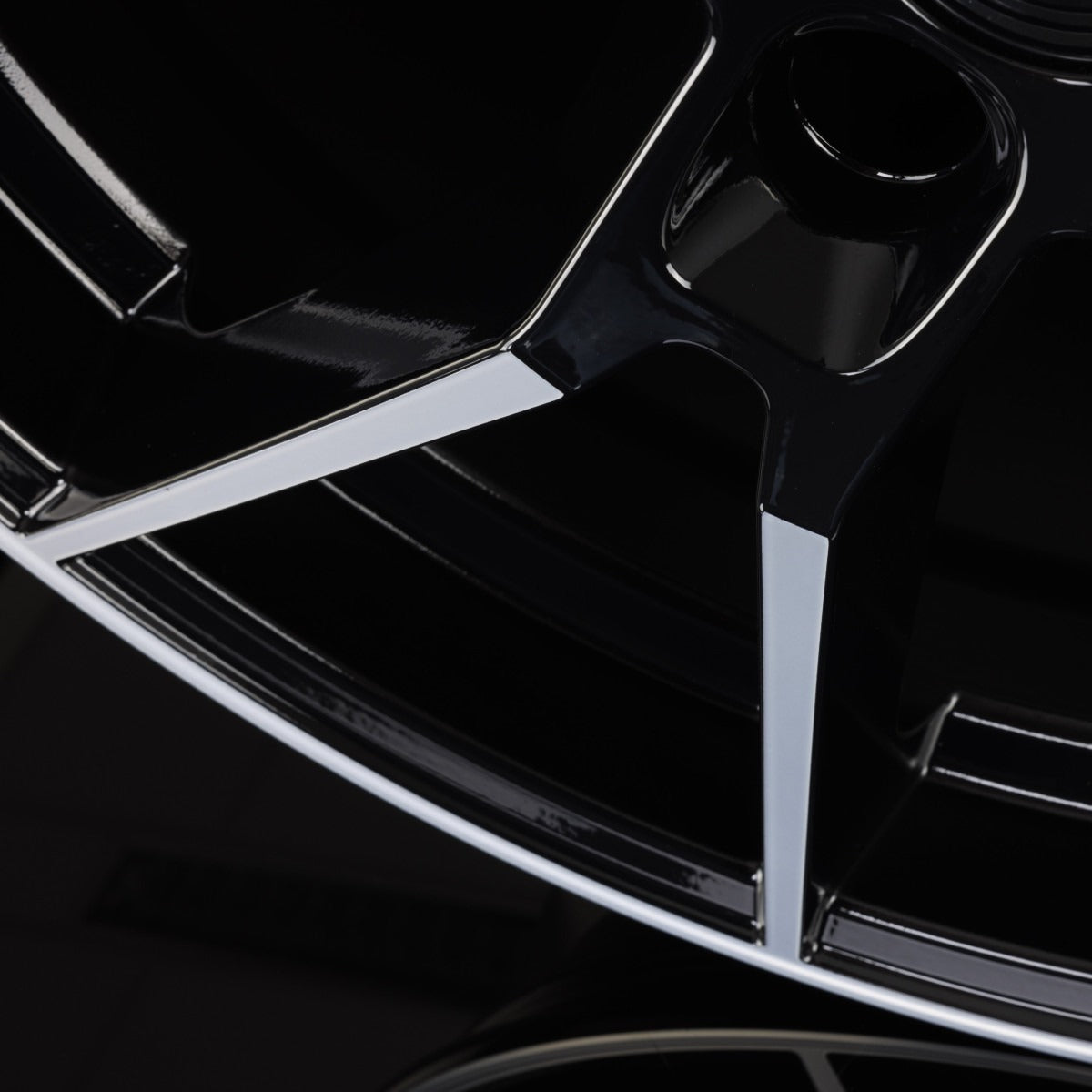 Diewe Wheels Alla NERO S MACHINED - Schwarz Glanz Frontpoliert Alufelge 9x19 Zoll ET40 LK 5x112 ML66.6 – Bild 7