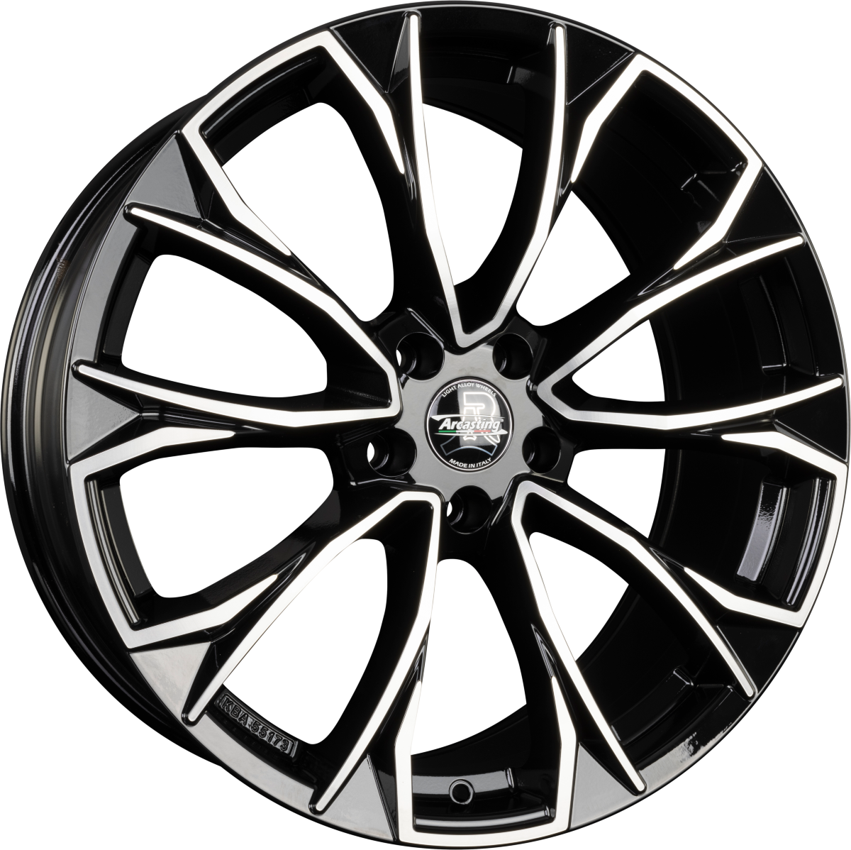 Diewe Century Nero Machined Alufelge 8.5x20 Zoll ET43 LK 5x112 ML66.6 – Bild 2