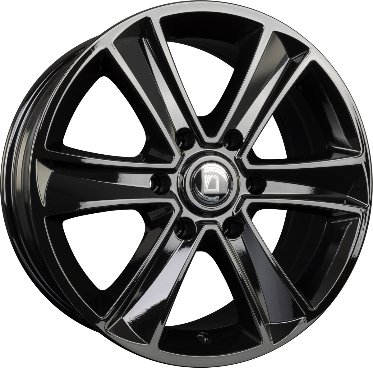 Diewe Wheels Mammut 6 NERO S - Schwarz Glanz Alufelge 8x18 Zoll ET50 LK 6x130 ML84.1 – Bild 3