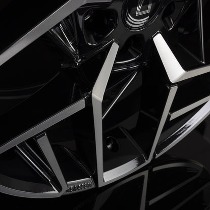 Diewe Wheels Nora NERO S MACHINED - Schwarz Glanz Frontpoliert Alufelge 8x19 Zoll ET34 LK 5x112 ML66.6 – Bild 7
