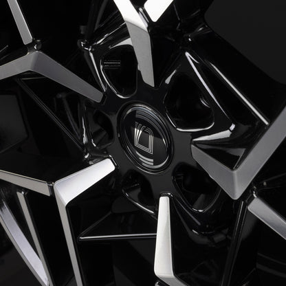 Diewe Wheels Nora NERO S MACHINED - Schwarz Glanz Frontpoliert Alufelge 8x19 Zoll ET43 LK 5x112 ML66.6 – Bild 5