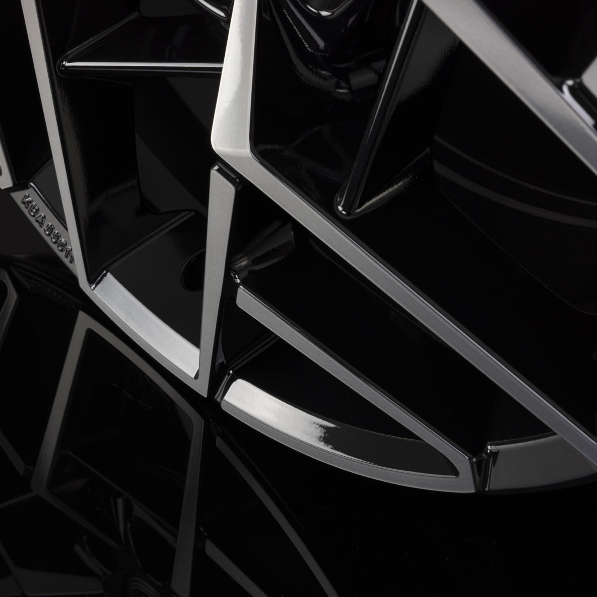 Diewe Wheels Nora NERO S MACHINED - Schwarz Glanz Frontpoliert Alufelge 8x19 Zoll ET43 LK 5x112 ML66.6 – Bild 6