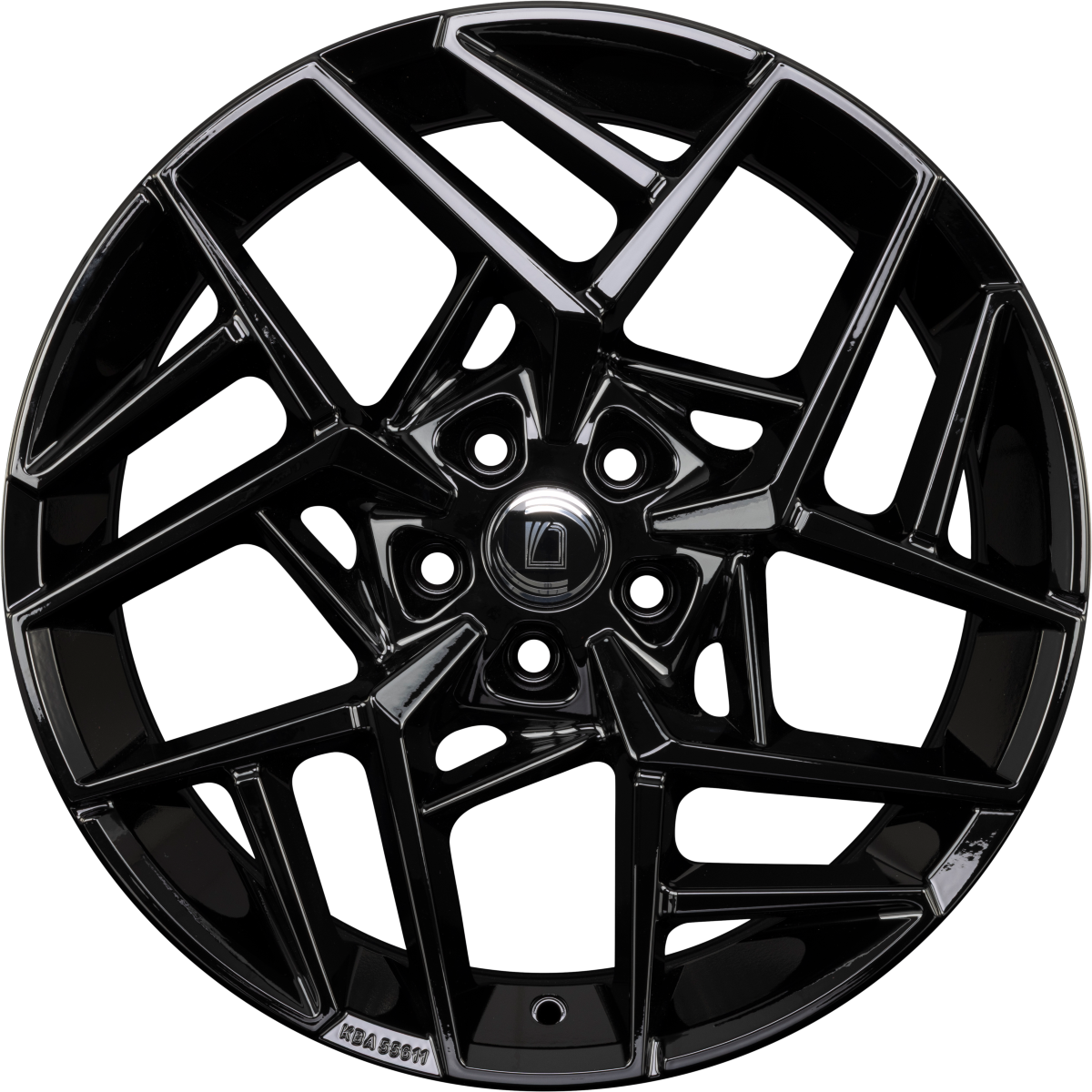 Diewe Wheels Nora NERO S - Schwarz Glanz Alufelge 8x19 Zoll ET43 LK 5x112 ML66.6 – Bild 3