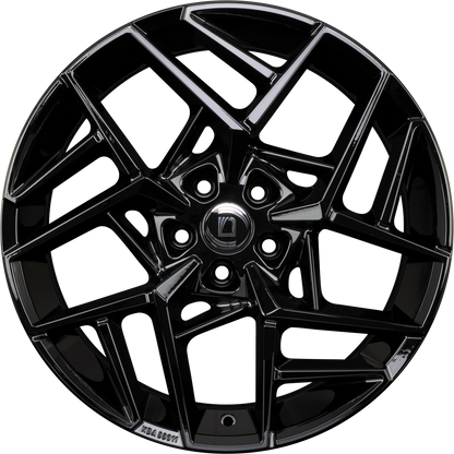 Diewe Wheels Nora NERO S - Schwarz Glanz Alufelge 8x19 Zoll ET43 LK 5x112 ML66.6 – Bild 3