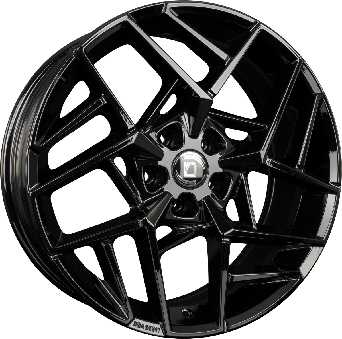 Diewe Wheels Nora NERO S - Schwarz Glanz Alufelge 8x19 Zoll ET43 LK 5x112 ML66.6 – Bild 4