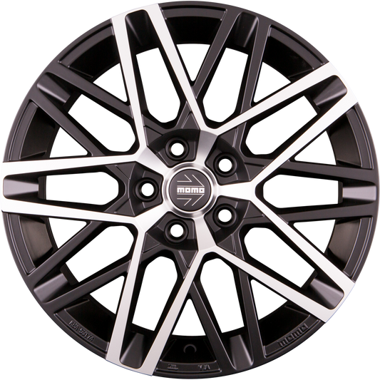 Diewe Avenger Matt Black Polished Alufelge 8x18 Zoll ET40 LK 5x114.3 ML72.3