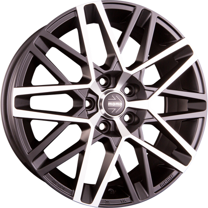 Diewe Avenger Matt Black Polished Alufelge 8x18 Zoll ET40 LK 5x114.3 ML72.3 – Bild 2