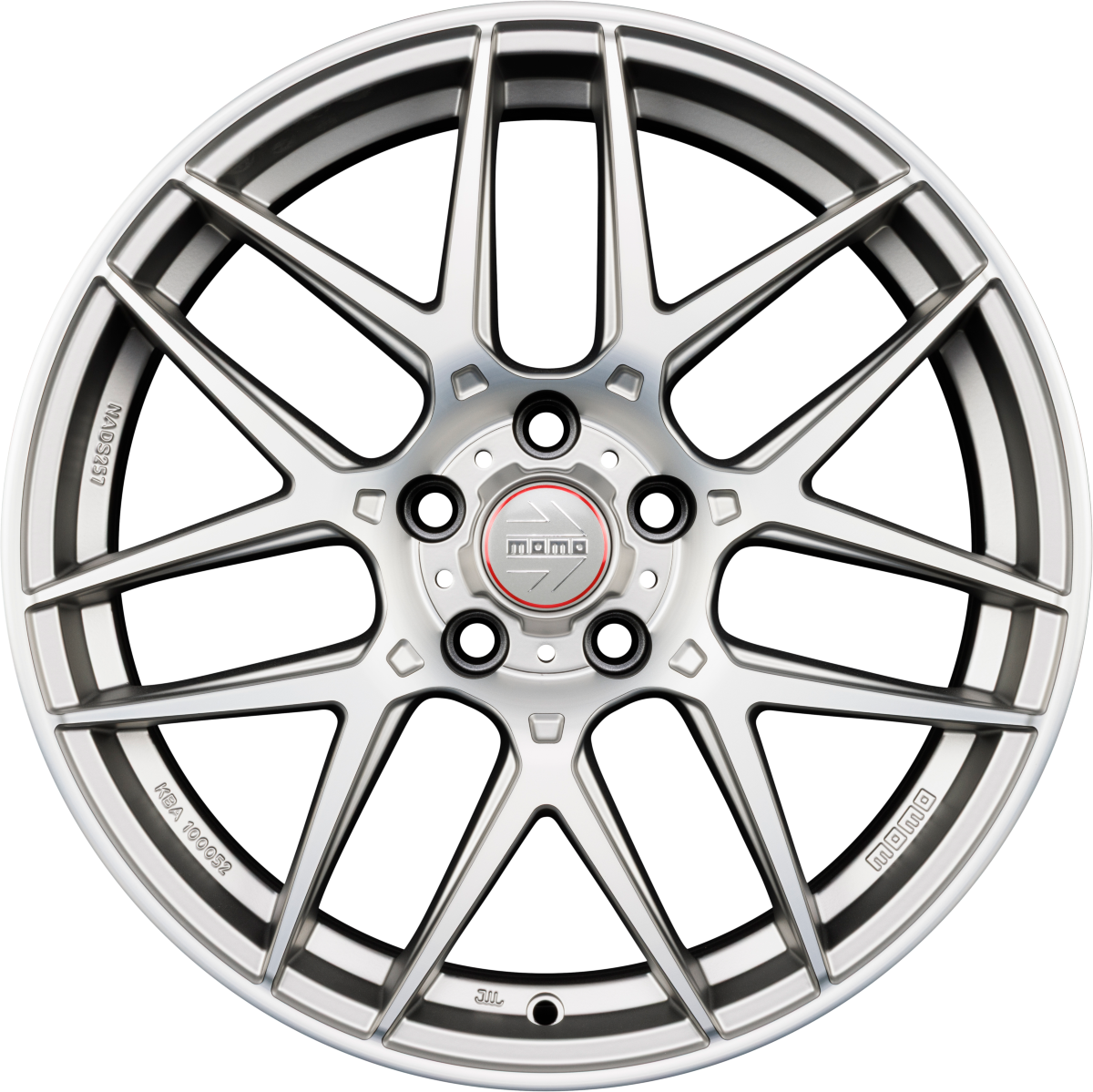 Diewe Competizione Titan Silver Matt Polished Alufelge 8x19 Zoll ET45 LK 5x112 ML72.3