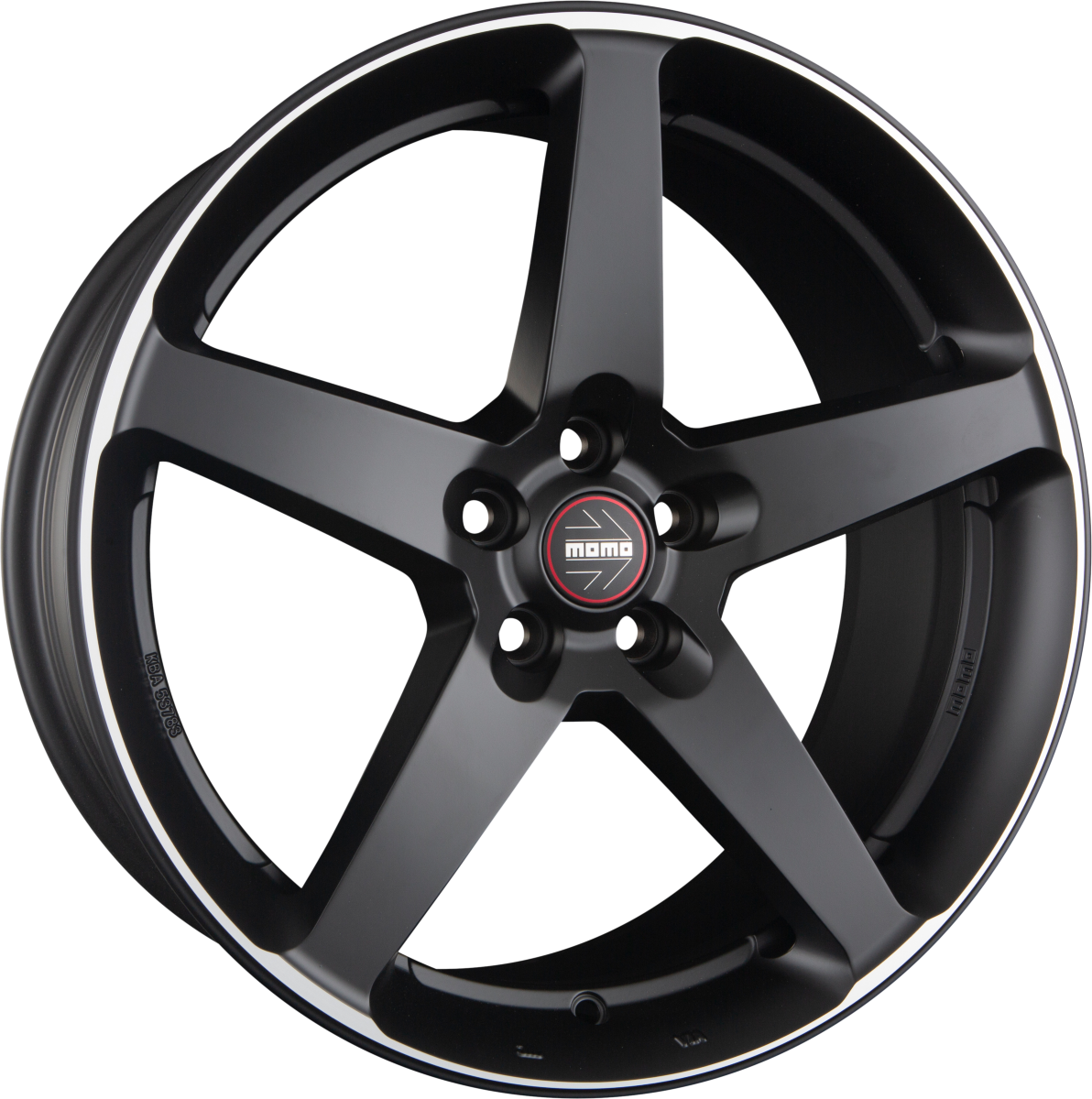 Diewe Five Black Matt Polished Alufelge 8x17 Zoll ET42 LK 5x112 ML72.3 – Bild 2
