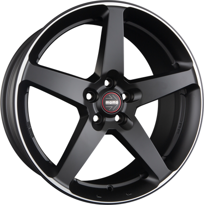 Diewe Five Black Matt Polished Alufelge 8x17 Zoll ET42 LK 5x112 ML72.3 – Bild 2