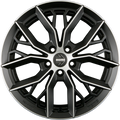 Diewe Massimo Matt Black Polished Alufelge 8x18 Zoll ET30 LK 5x120 ML72.6