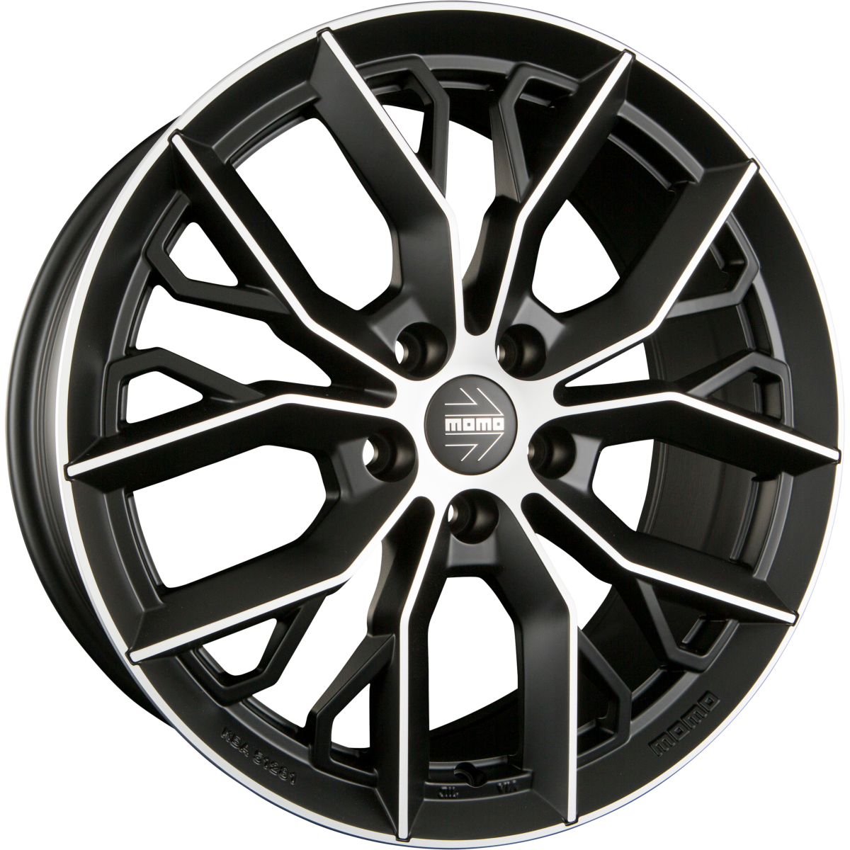 Diewe Massimo Matt Black Polished Alufelge 8x18 Zoll ET30 LK 5x120 ML72.6 – Bild 2