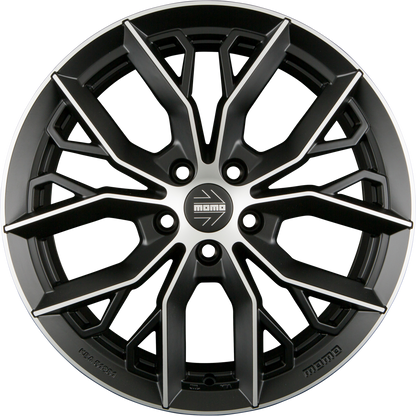 Diewe Massimo Matt Black Polished Alufelge 8x18 Zoll ET40 LK 5x112 ML79.6