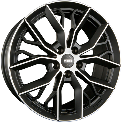 Diewe Massimo Matt Black Polished Alufelge 8x18 Zoll ET40 LK 5x112 ML79.6 – Bild 2