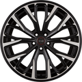 Diewe RF-02 Black Matt Polished Alufelge 10x20 Zoll ET40 LK 5x120 ML72.6