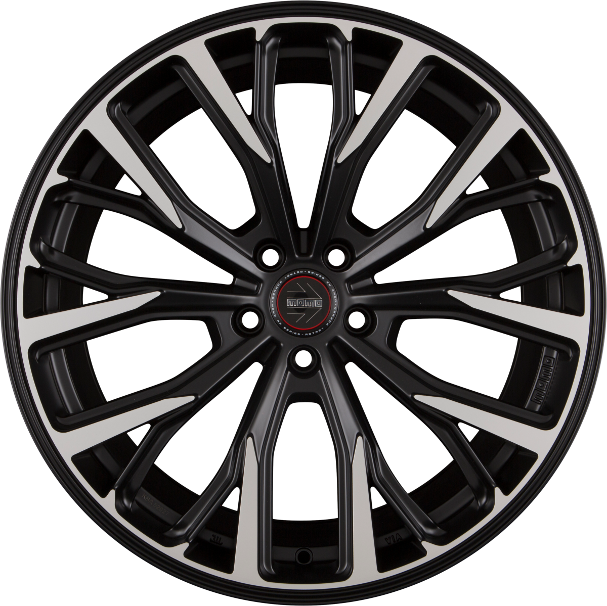 Diewe RF-02 Black Matt Polished Alufelge 10x20 Zoll ET40 LK 5x120 ML72.6