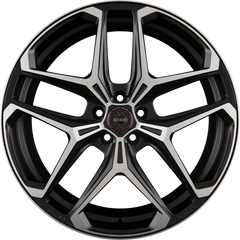Diewe RF-04 Black Matt Polished Alufelge 9x20 Zoll ET26 LK 5x112 ML66.6