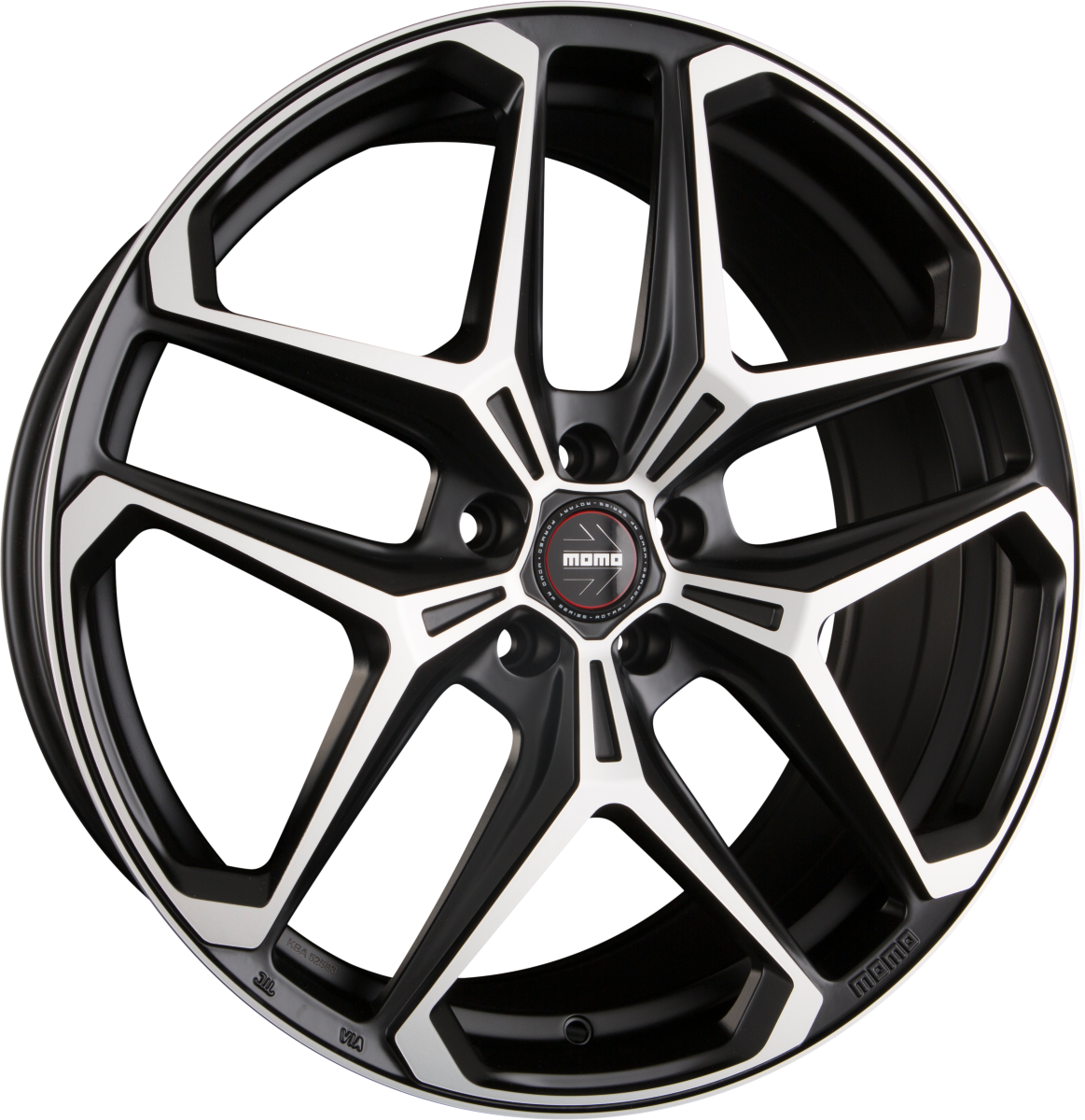 Diewe RF-04 Black Matt Polished Alufelge 9x20 Zoll ET26 LK 5x112 ML66.6 – Bild 2