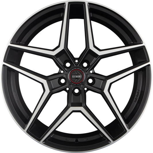 Diewe RF-06 Black Matt Polished Alufelge 9x20 Zoll ET26 LK 5x112 ML66.6