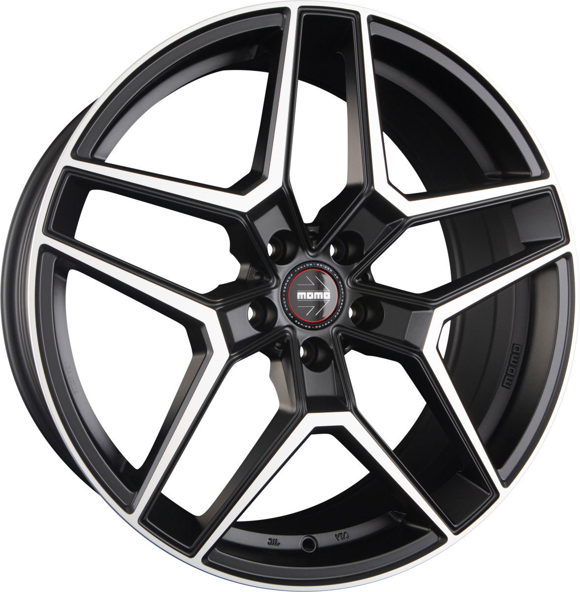 Diewe RF-06 Black Matt Polished Alufelge 9x20 Zoll ET26 LK 5x112 ML66.6 – Bild 2
