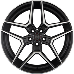 Diewe RF-06 Black Matt Polished Alufelge 10x20 Zoll ET20 LK 5x112 ML66.6