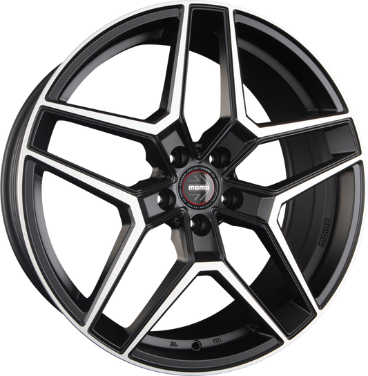 Diewe RF-06 Black Matt Polished Alufelge 9.5x20 Zoll ET40 LK 5x112 ML66.6 – Bild 2