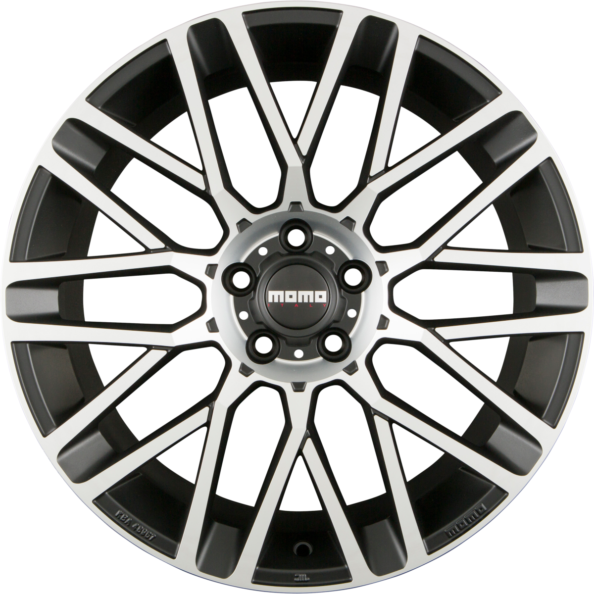 Diewe Revenge Evo Black Matt Polished Alufelge 8.5x19 Zoll ET30 LK 5x120 ML79.6