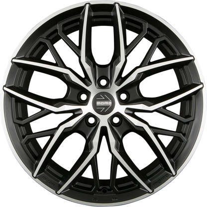 Diewe Spider Black Matt Polished Alufelge 10x20 Zoll ET35 LK 5x120 ML72.6