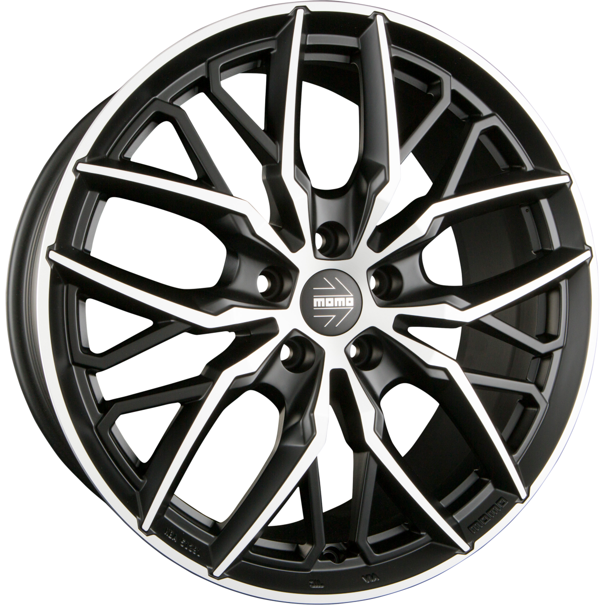Diewe Spider Black Matt Polished Alufelge 8.5x19 Zoll ET35 LK 5x112 ML79.6 – Bild 2