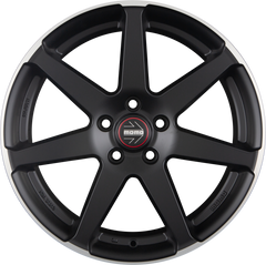 Diewe Seven Black Matt Polished Alufelge 8x18 Zoll ET42 LK 5x112 ML72.3