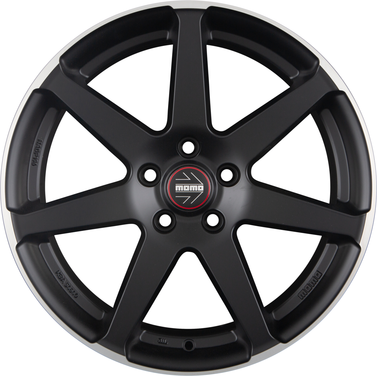 Diewe Seven Black Matt Polished Alufelge 8.5x19 Zoll ET30 LK 5x112 ML79.6