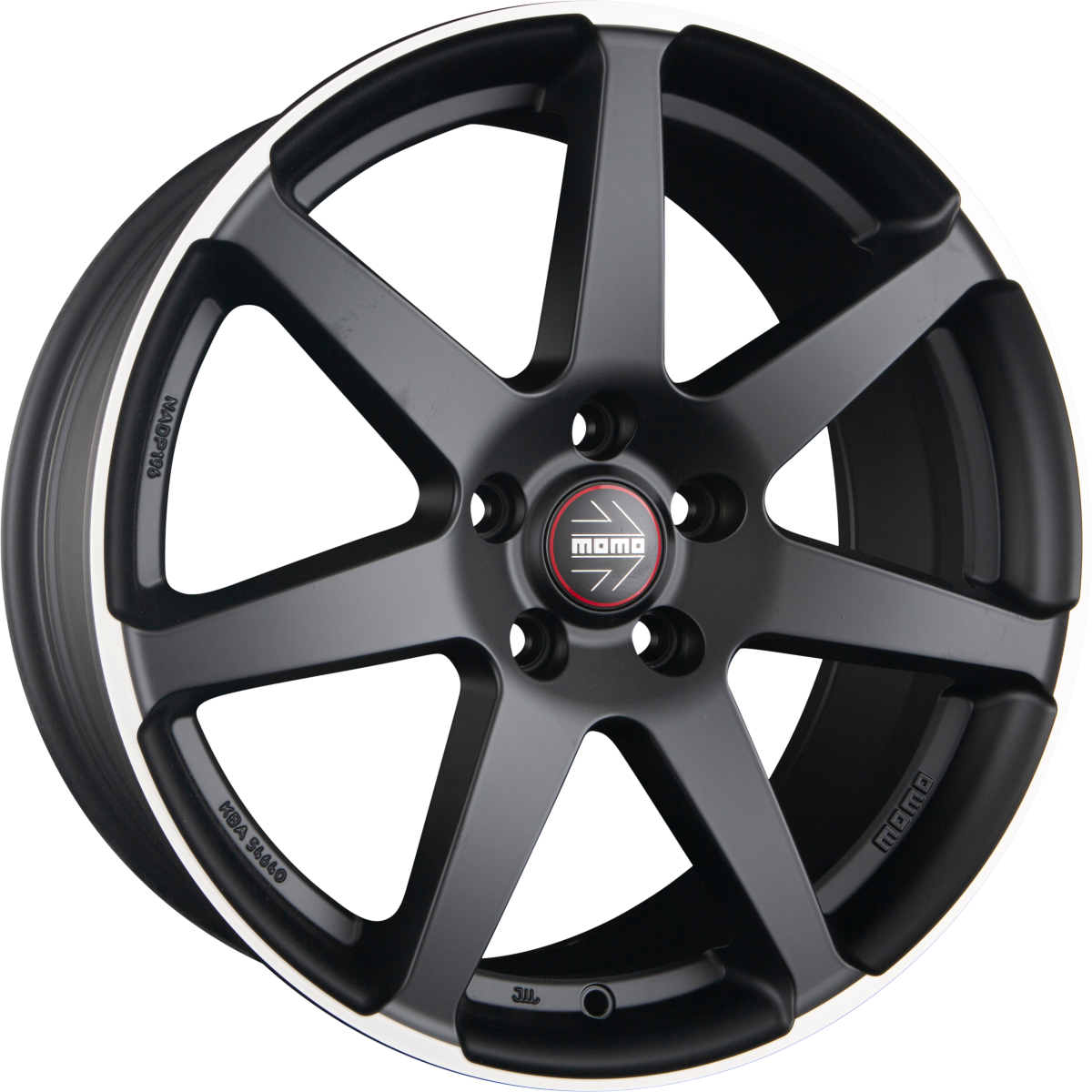 Diewe Seven Black Matt Polished Alufelge 8.5x19 Zoll ET30 LK 5x112 ML79.6 – Bild 2