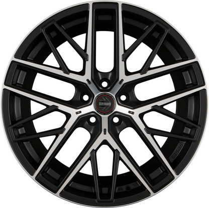 Diewe RFX-01 Black Matt Polished Alufelge 10.5x21 Zoll ET18 LK 5x112 ML66.6
