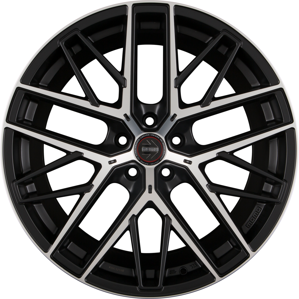 Diewe RFX-01 Black Matt Polished Alufelge 11.5x21 Zoll ET55 LK 5x130 ML71.6