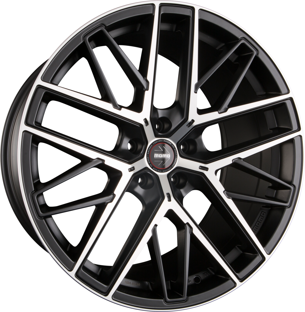 Diewe RFX-01 Black Matt Polished Alufelge 11.5x21 Zoll ET55 LK 5x130 ML71.6 – Bild 2