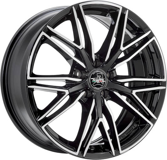 Diewe Predator neros machined Alufelge 9x19 Zoll ET40 LK 5x120 ML72.6