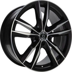 Diewe Fast Black Matt Polished Alufelge 6.5x16 Zoll ET40 LK 5x112 ML72.3