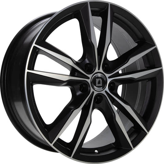 Diewe Fast Black Matt Polished Alufelge 7.5x17 Zoll ET35 LK 5x112 ML79.6