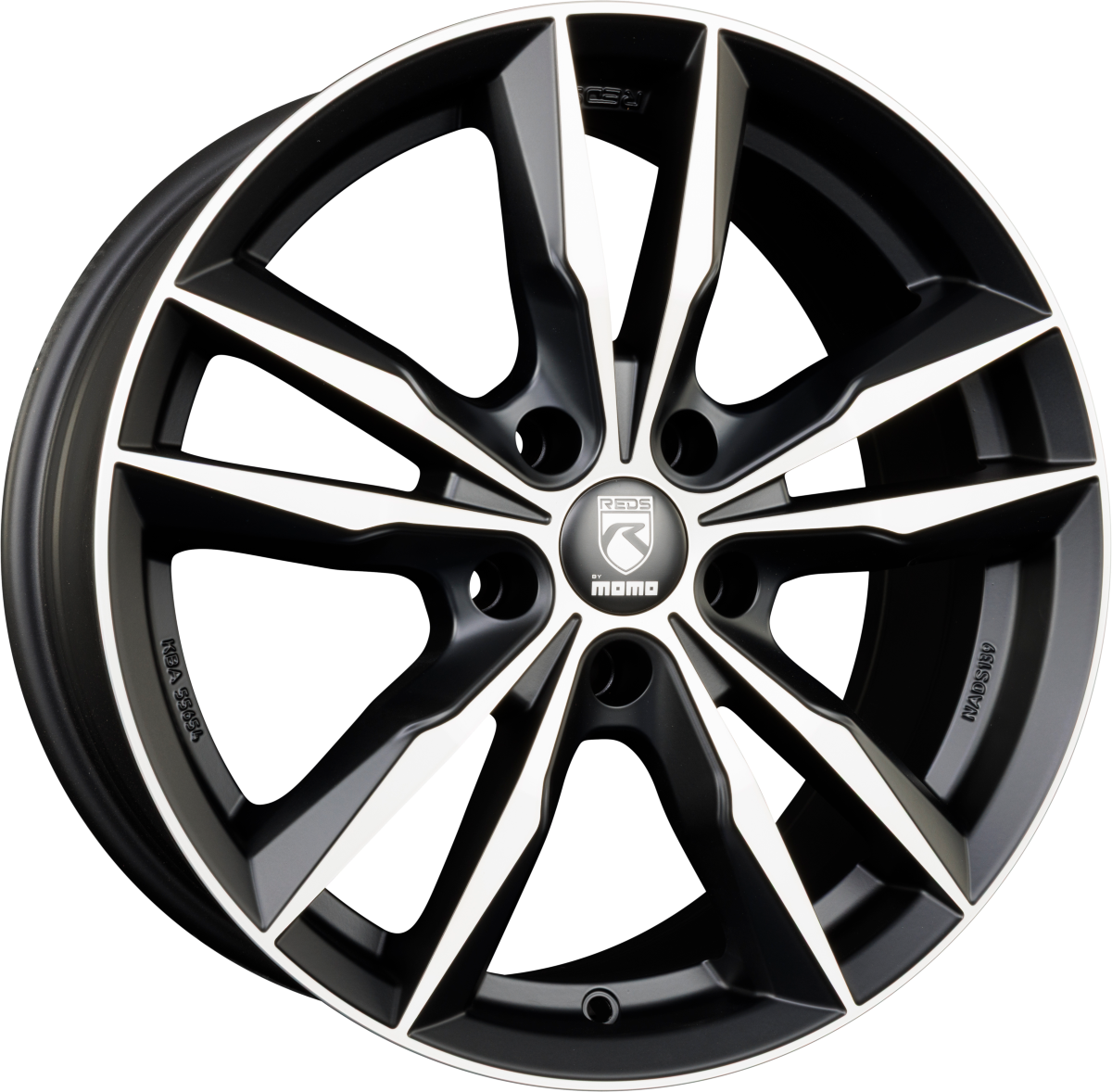 Diewe Fast Black Matt Polished Alufelge 8x18 Zoll ET35 LK 5x112 ML79.6 – Bild 2