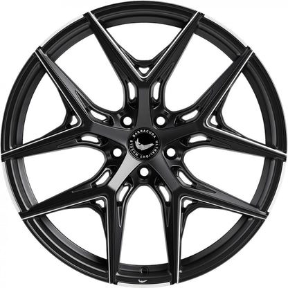 Barracuda Razzer mattblack PureSports gefräst 8.5x19 ET35 - LK5/108 ML73.1